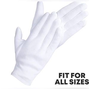White Cotton Gloves, Protective Gloves for LUXURY items